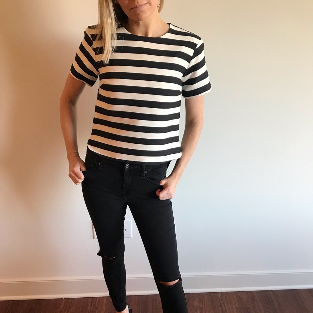 Kate Spade Black & White top